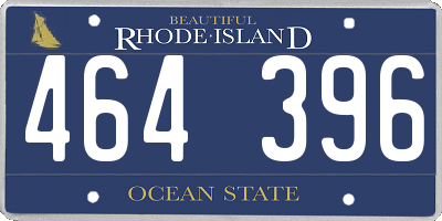 RI license plate 464396