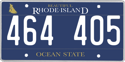 RI license plate 464405