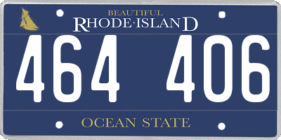 RI license plate 464406
