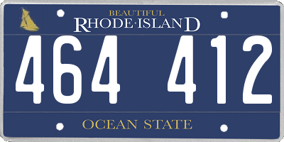 RI license plate 464412