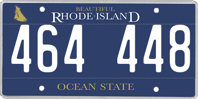 RI license plate 464448