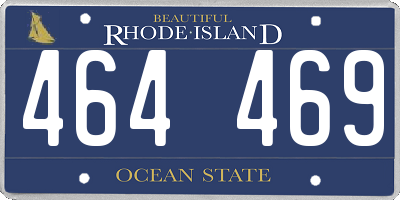RI license plate 464469