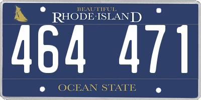 RI license plate 464471