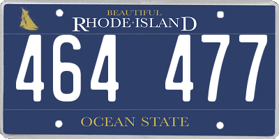 RI license plate 464477
