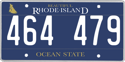 RI license plate 464479