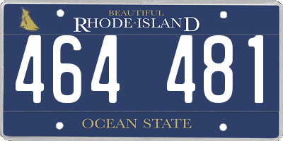 RI license plate 464481