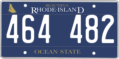 RI license plate 464482