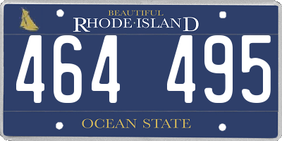 RI license plate 464495