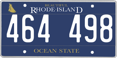 RI license plate 464498