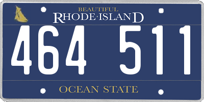 RI license plate 464511