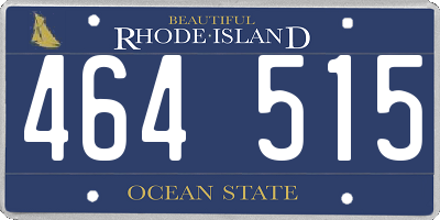 RI license plate 464515