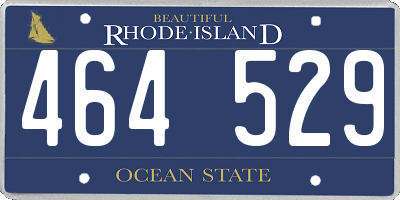 RI license plate 464529