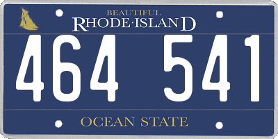 RI license plate 464541