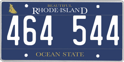 RI license plate 464544