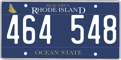 RI license plate 464548