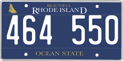 RI license plate 464550