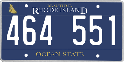 RI license plate 464551