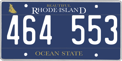 RI license plate 464553