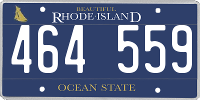 RI license plate 464559