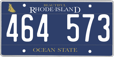 RI license plate 464573