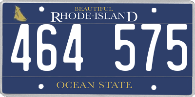 RI license plate 464575