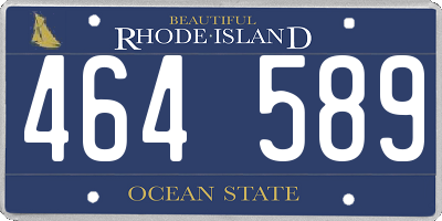 RI license plate 464589