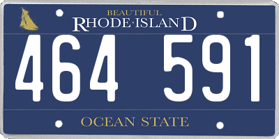 RI license plate 464591