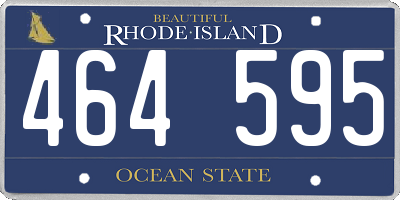 RI license plate 464595