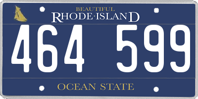 RI license plate 464599