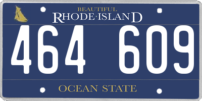 RI license plate 464609