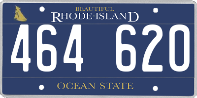 RI license plate 464620