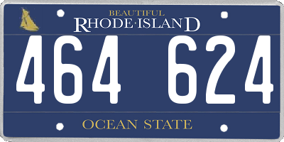 RI license plate 464624