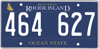 RI license plate 464627
