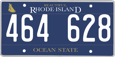 RI license plate 464628