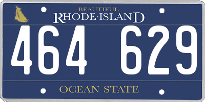 RI license plate 464629