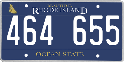 RI license plate 464655