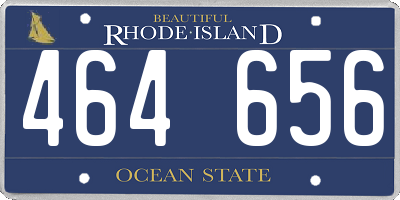 RI license plate 464656