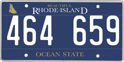RI license plate 464659