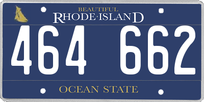 RI license plate 464662