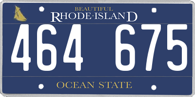 RI license plate 464675