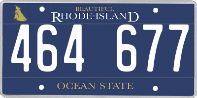 RI license plate 464677