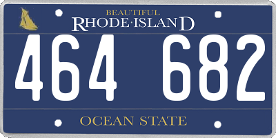 RI license plate 464682