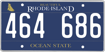 RI license plate 464686