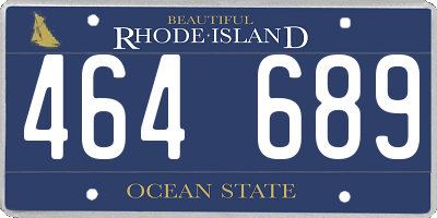RI license plate 464689