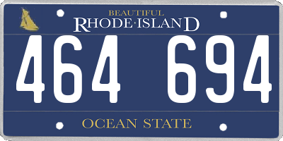 RI license plate 464694