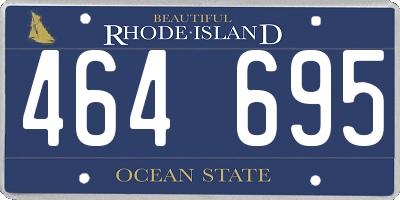 RI license plate 464695