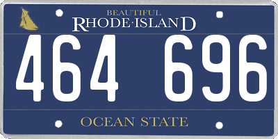 RI license plate 464696