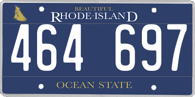 RI license plate 464697