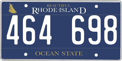 RI license plate 464698
