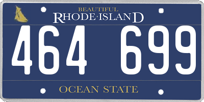 RI license plate 464699